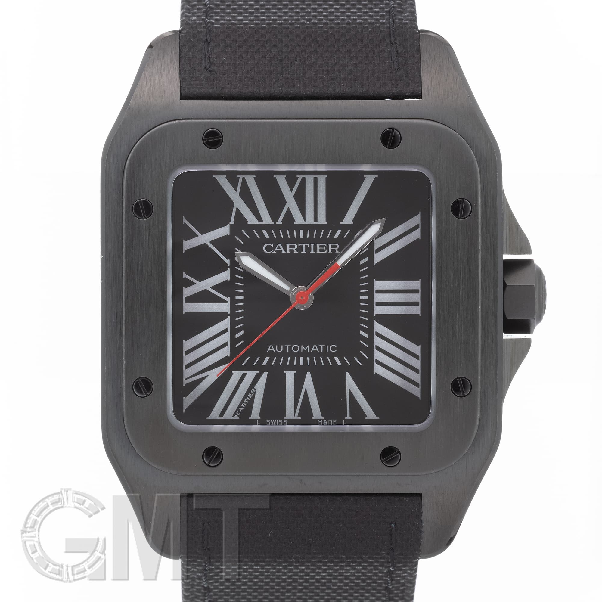 中古)CARTIER カルティエ サントス 100 LM カーボンウォッチ WSSA0006