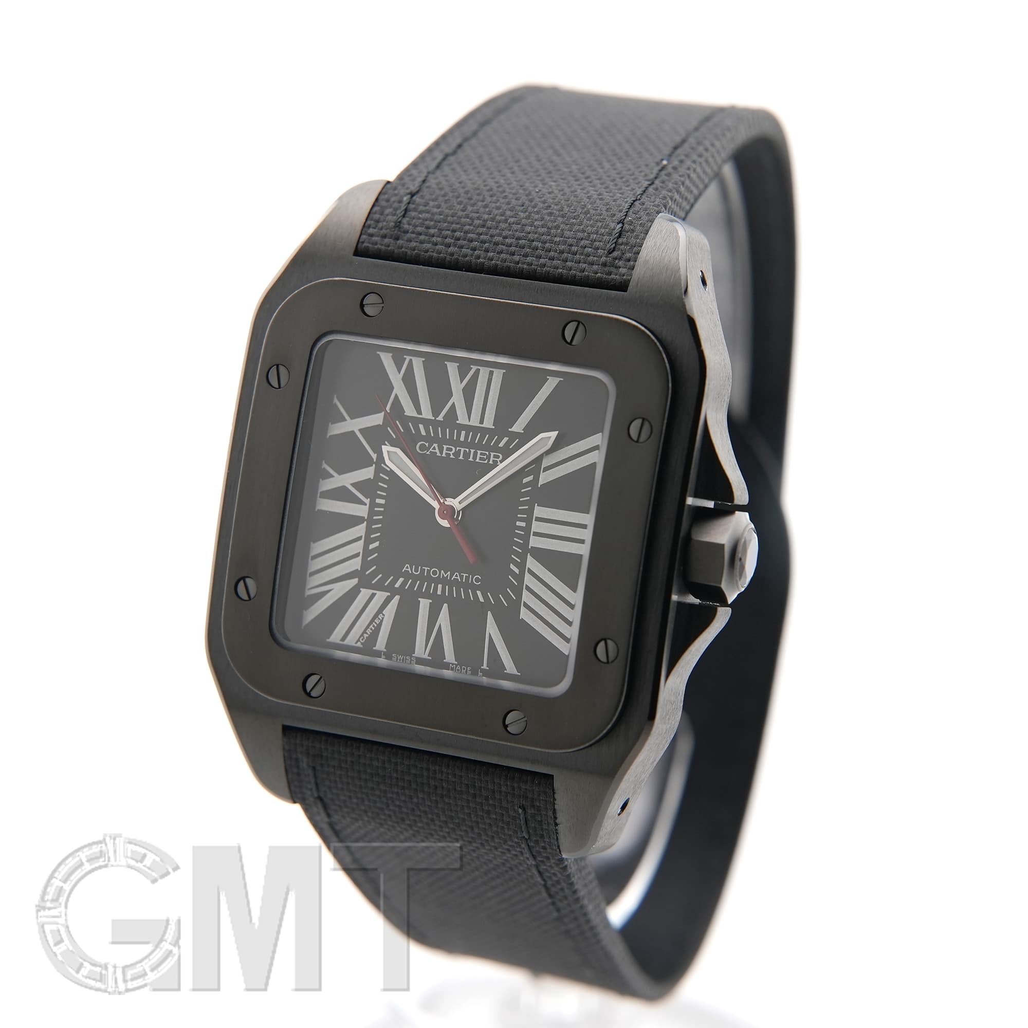 中古)CARTIER カルティエ サントス 100 LM カーボンウォッチ WSSA0006