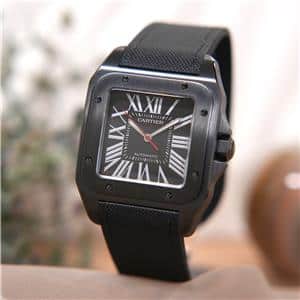 中古)CARTIER カルティエ サントス 100 LM カーボンウォッチ WSSA0006
