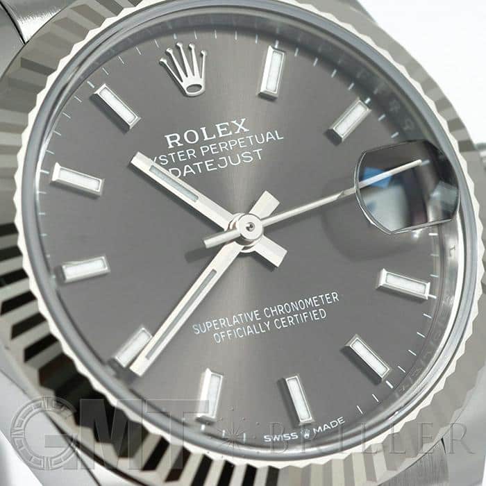 ロレックス ROLEX デイトジャスト31 ランダムシリアル 278274 ダークグレー WG/SS レディース 腕時計 ロレックス デイトジャスト 31 278274 ダークグレー ユニセックス 時計