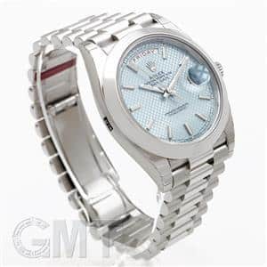 ROLEX ロレックス デイデイト 40 228206 アイスブルー 斜め格子柄」の