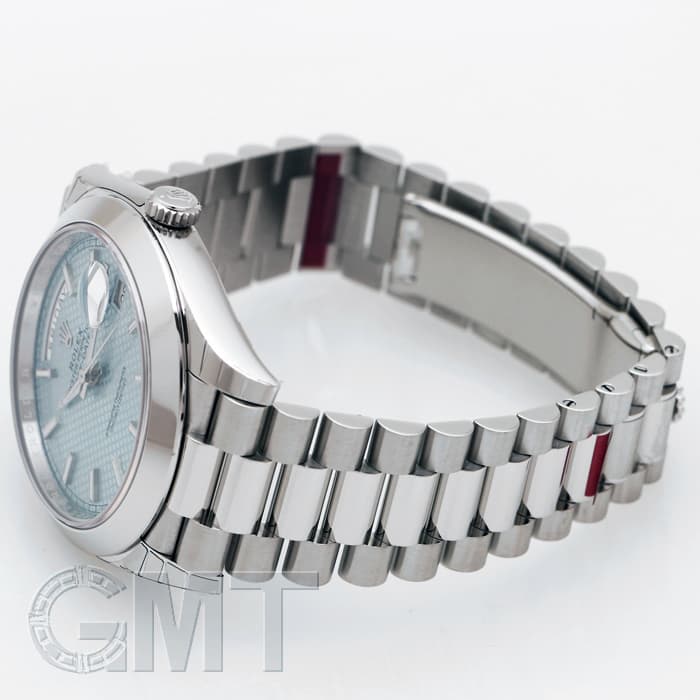 新品)ROLEX ロレックス デイデイト 40 228206 アイスブルー 斜め格子