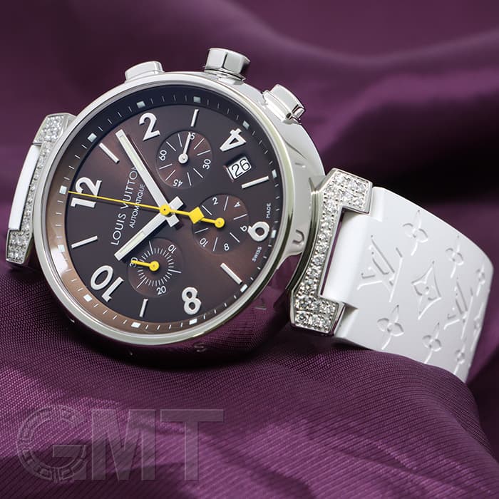 中古)LOUIS VUITTON ルイ・ヴィトン タンブール クロノグラフ