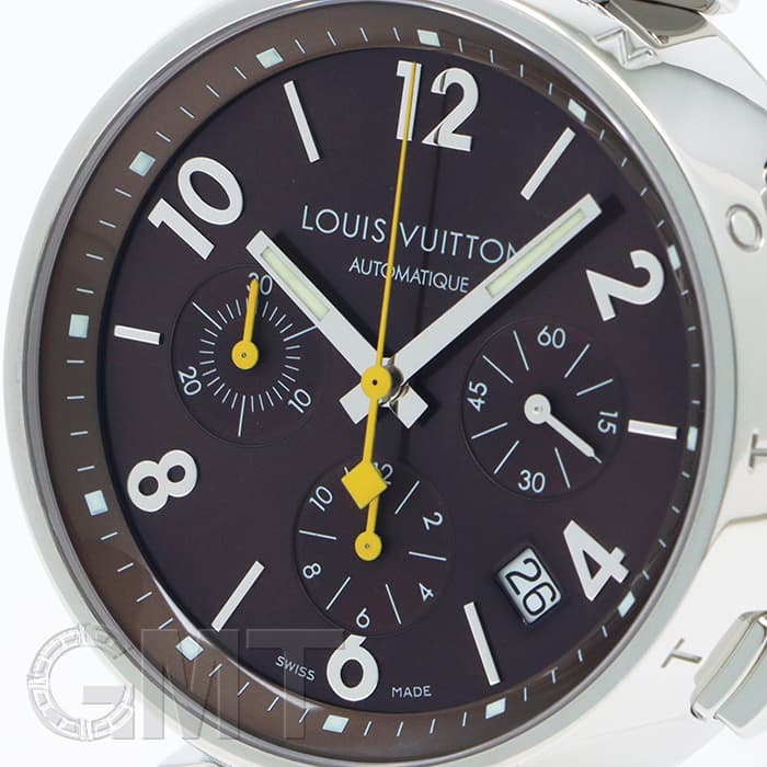 ☆良品 ルイ・ヴィトン タンブール Q112G メンズ 【中古】 中古)LOUIS VUITTON ルイ・ヴィトン タンブール クロノグラフ