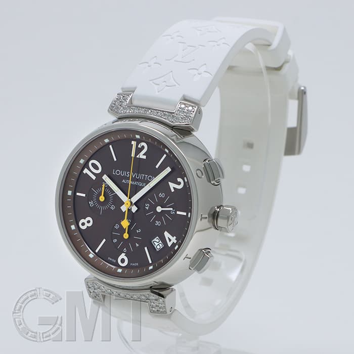 中古)LOUIS VUITTON ルイ・ヴィトン タンブール クロノグラフ