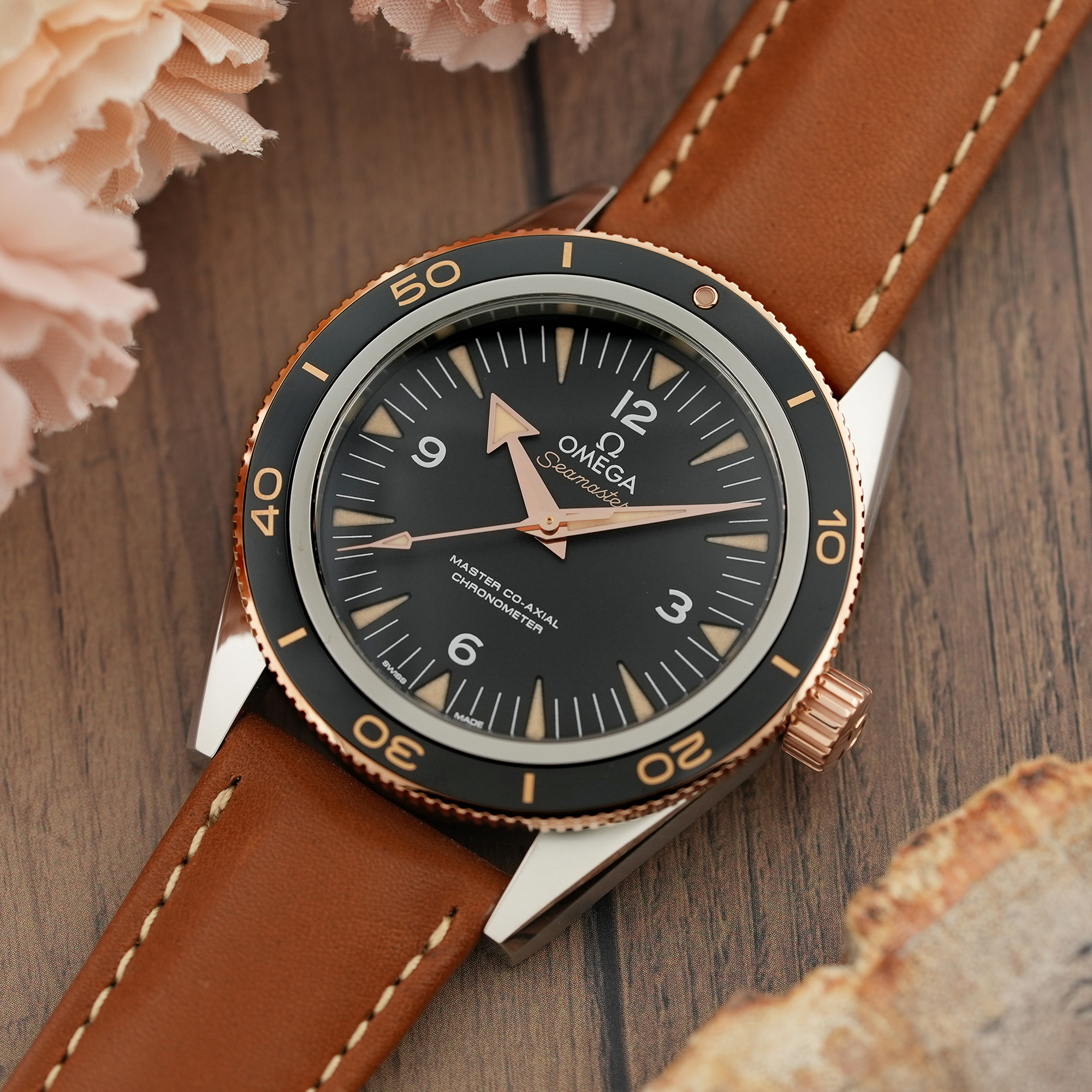 新品)OMEGA オメガ シーマスター 300 マスターコーアクシャル 41MM