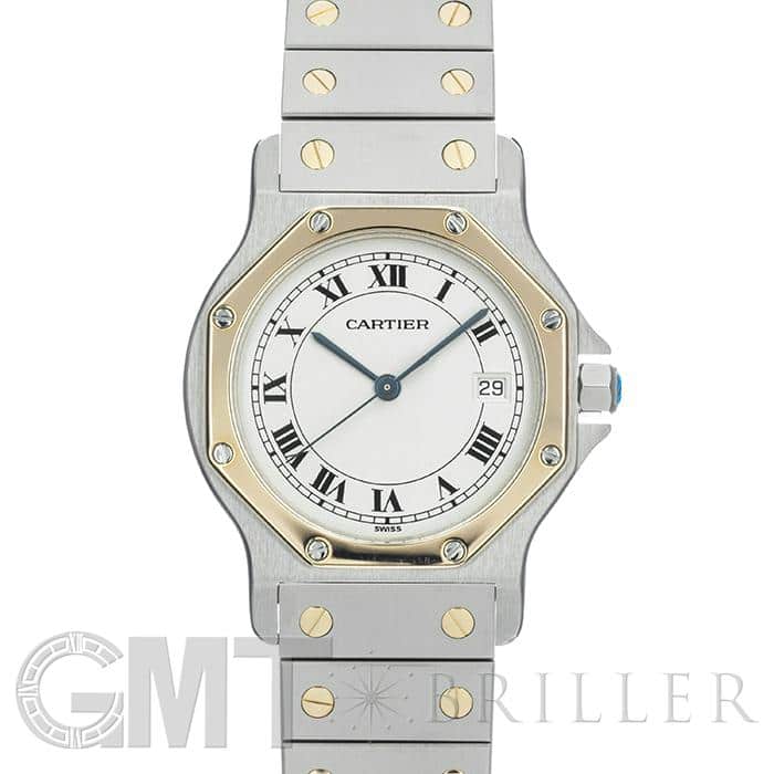 中古)CARTIER カルティエ サントス オクタゴン ゴールドベゼル（商品ID