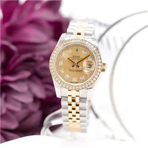 ROLEX ロレックス デイトジャスト 179383G シャンパン ベゼルダイヤ メイン