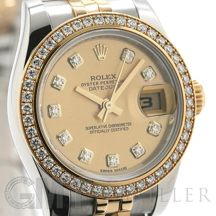 中古)ROLEX ロレックス デイトジャスト 179383G シャンパン ベゼル