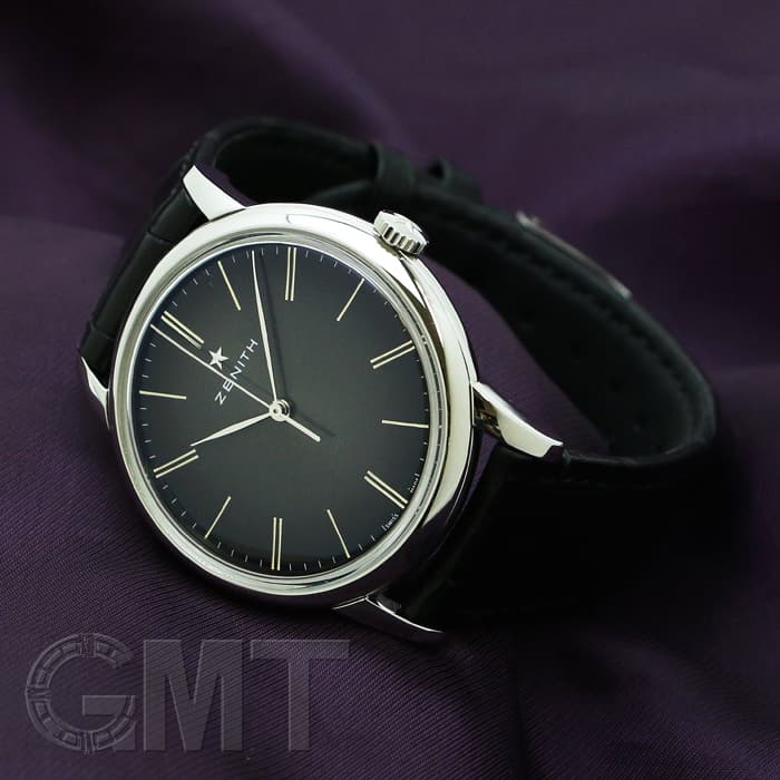 中古)ZENITH ゼニス エリート クラシック ブラック 03.2290.679/26