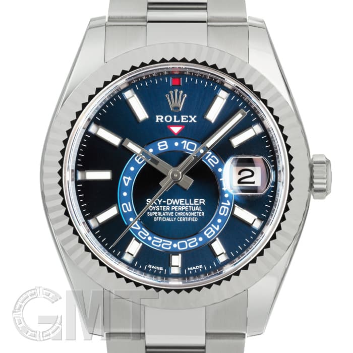 ファッションシーンで話題のこれから流行るブランド12選 未使用)ROLEX ロレックス ブルー（商品 326934 スカイドゥエラー 時計
