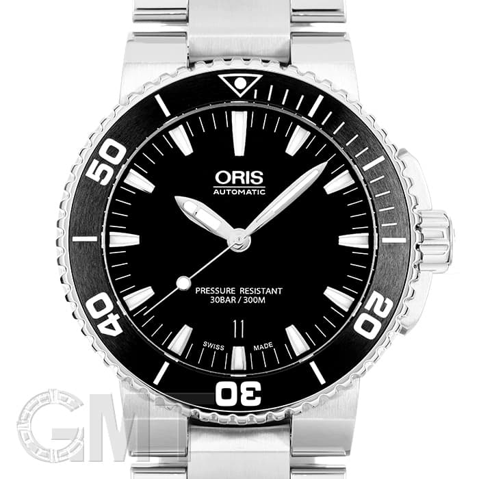 中古)ORIS オリス アクイス デイト ブラック 733 7653 4154 M（商品ID