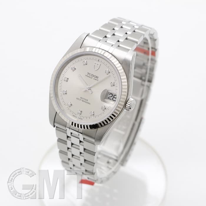新品)TUDOR チューダー プリンス デイト M74034 シルバー 10Pダイヤ