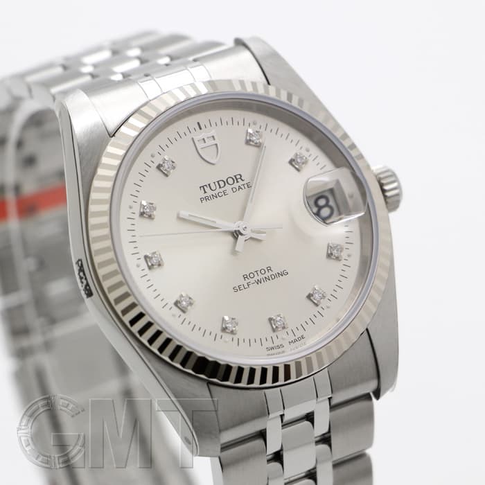 新品)TUDOR チューダー プリンス デイト M74034 シルバー 10Pダイヤ
