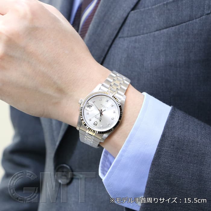 新品)TUDOR チューダー プリンス デイト M74034 シルバー 10Pダイヤ 