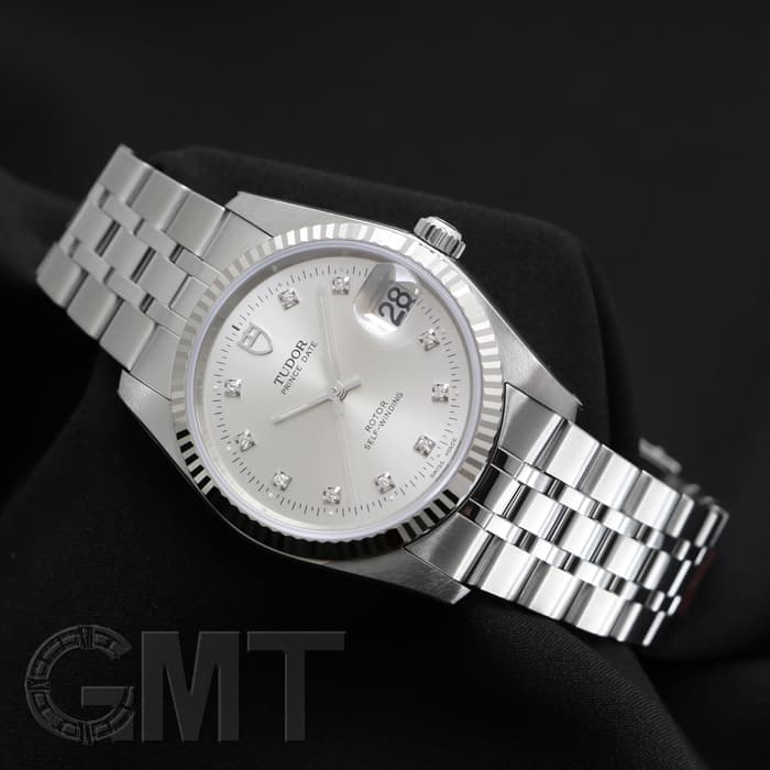 新品)TUDOR チューダー プリンス デイト 74034 シルバー 10Pダイヤ