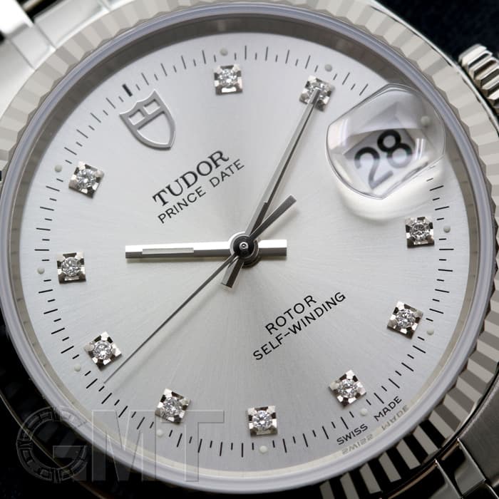 新品)TUDOR チューダー プリンス デイト 74034 シルバー 10Pダイヤ