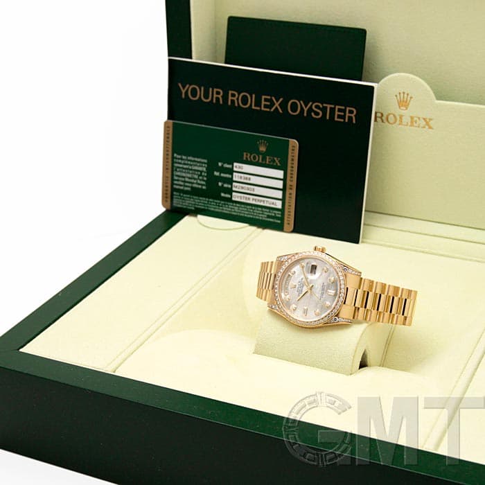 中古)ROLEX ロレックス デイデイト Ref.118388A ホワイトシェル文字盤