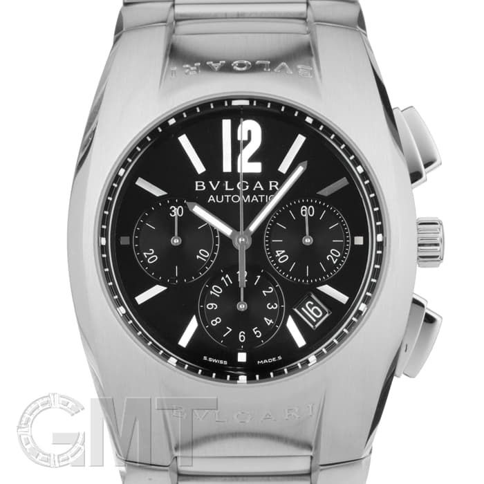 中古)BVLGARI ブルガリ エルゴン クロノグラフ ブラック EG40BSSDCH