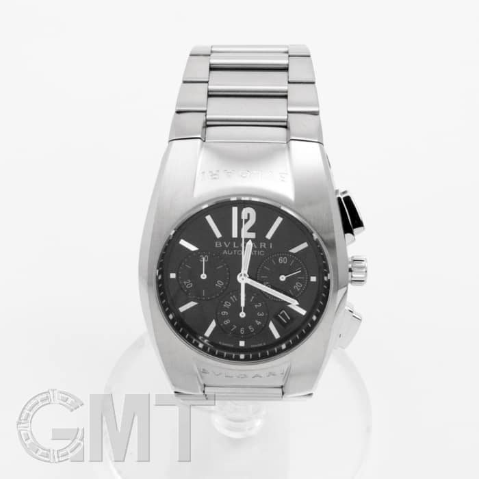 中古)BVLGARI ブルガリ エルゴン クロノグラフ ブラック EG40BSSDCH