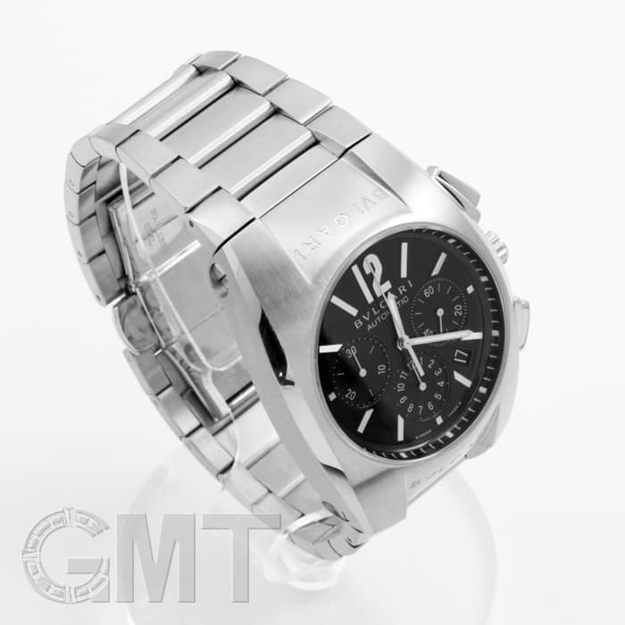中古)BVLGARI ブルガリ エルゴン クロノグラフ ブラック EG40BSSDCH