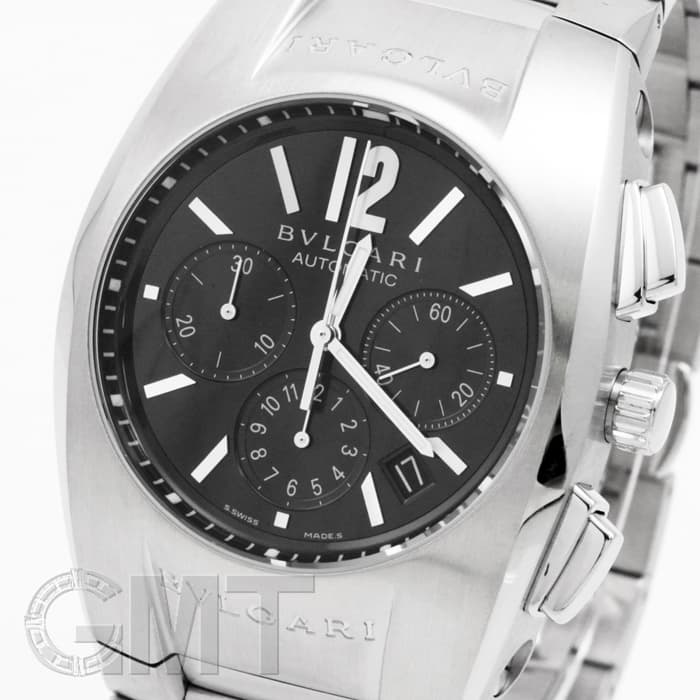 中古)BVLGARI ブルガリ エルゴン クロノグラフ ブラック