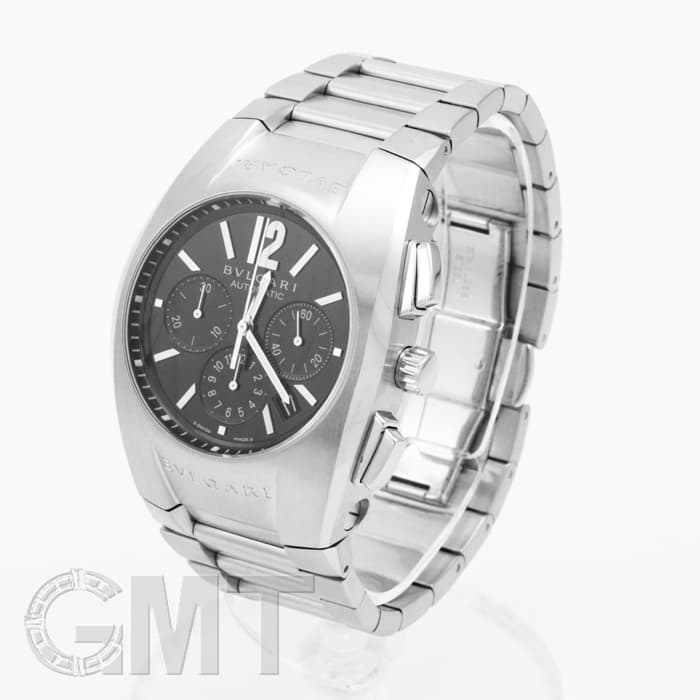 中古)BVLGARI ブルガリ エルゴン クロノグラフ ブラック EG40BSSDCH