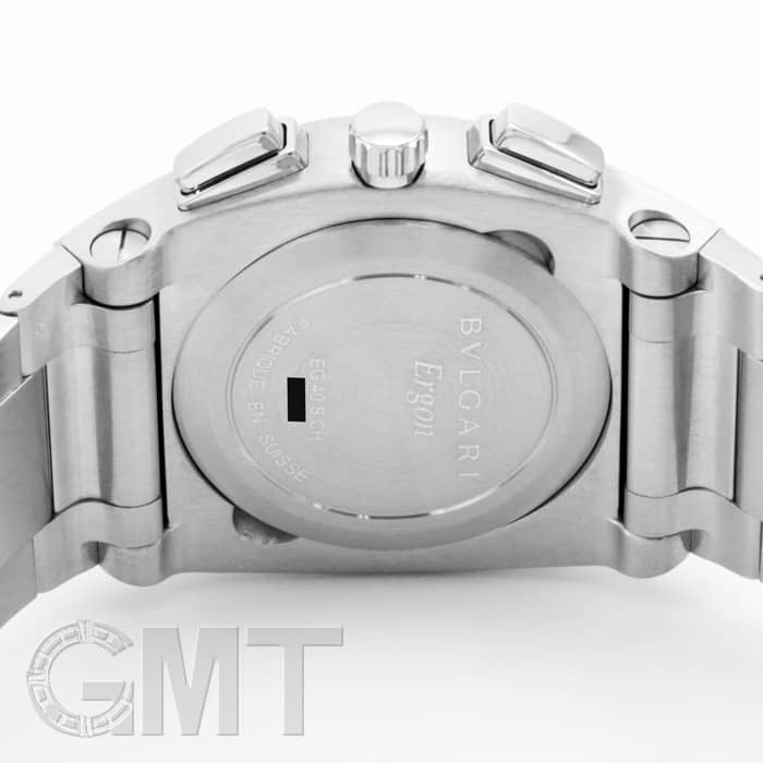 中古)BVLGARI ブルガリ エルゴン クロノグラフ ブラック EG40BSSDCH