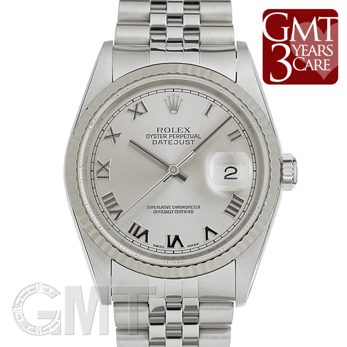 中古)ROLEX ロレックス デイトジャスト 16234 グレー ローマ（商品ID