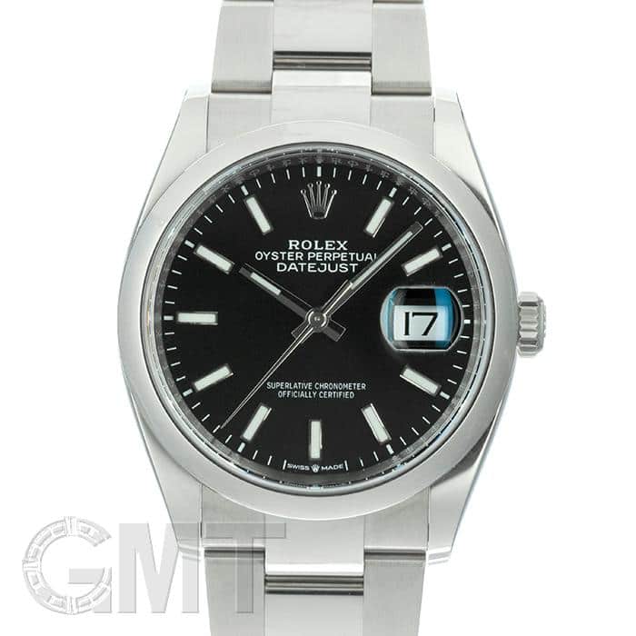中古 ロレックス ROLEX 126200 ランダムシリアル ブライトブラック メンズ 腕時計 中古)ROLEX ロレックス デイトジャスト 126200 ブラック オイスター
