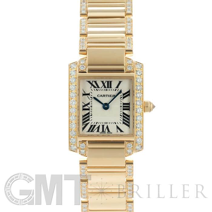 中古)CARTIER カルティエ タンク フランセーズ SM WE1001RG イエロー