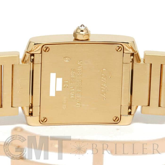 中古)CARTIER カルティエ タンク フランセーズ SM WE1001RG イエロー