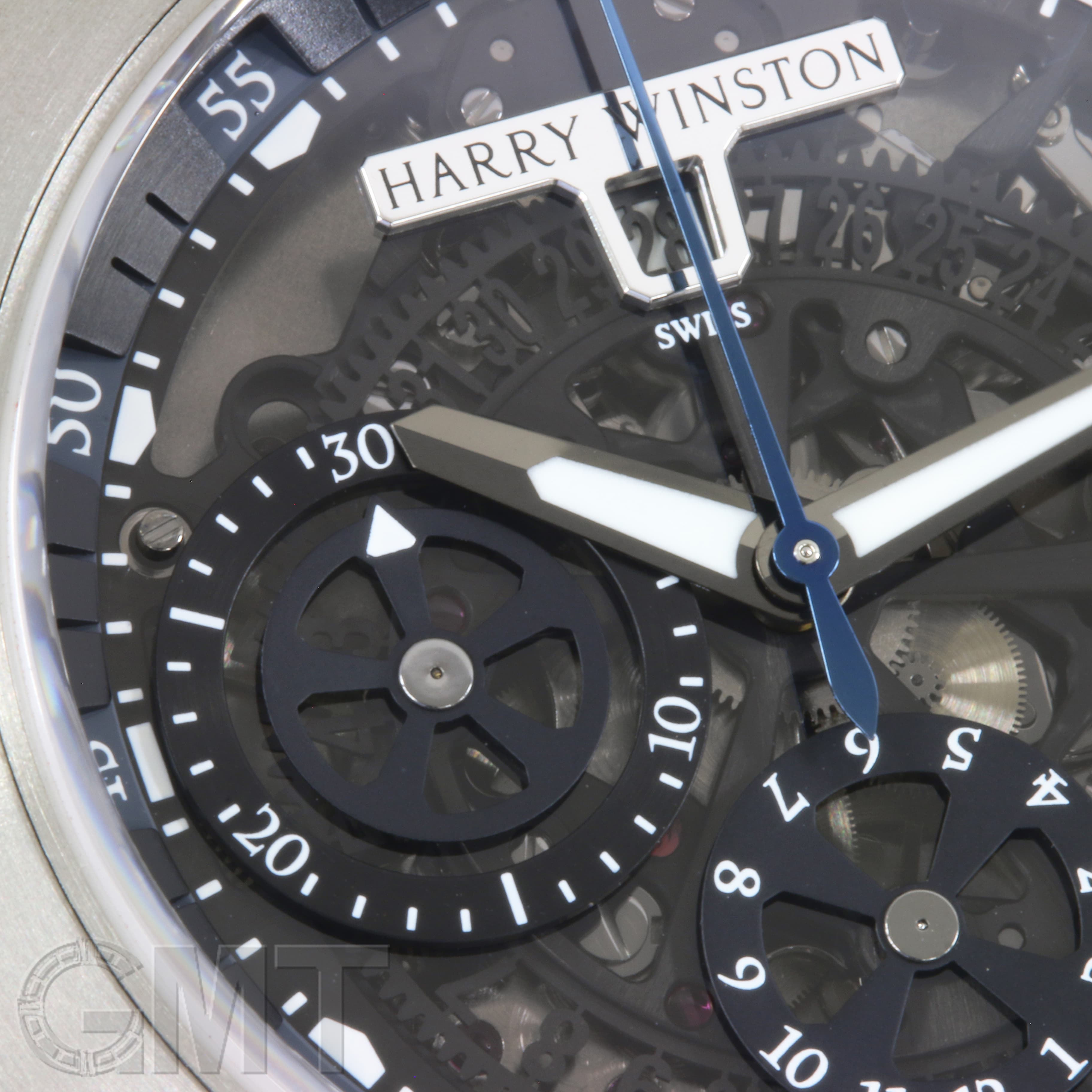 新品)HARRY WINSTON ハリー・ウィンストン オーシャン スポーツ クロノ