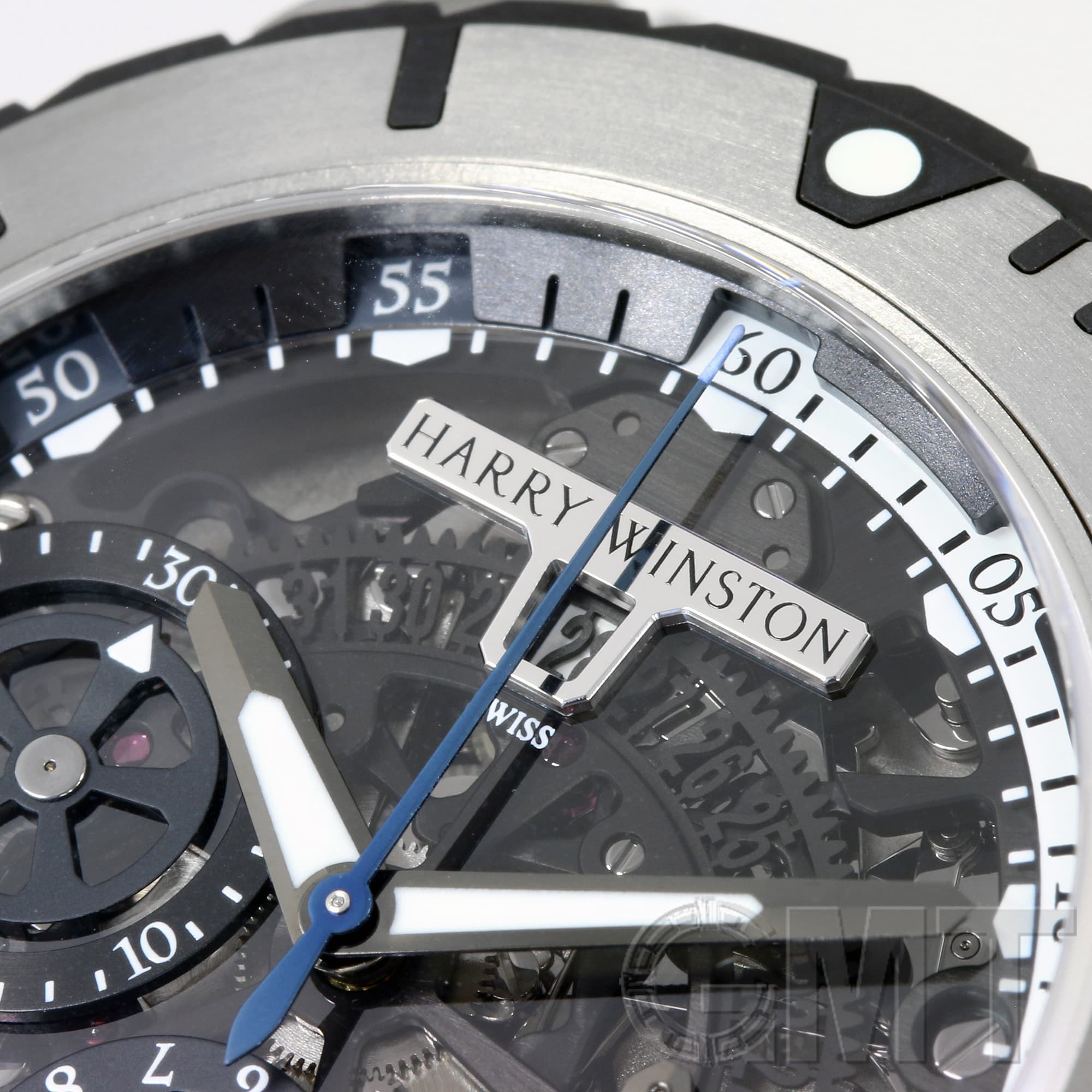 新品)HARRY WINSTON ハリー・ウィンストン オーシャン スポーツ クロノ 