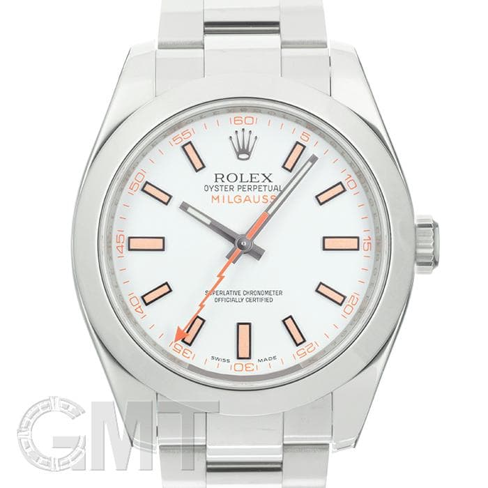 中古)ROLEX ロレックス ミルガウス 116400 ホワイト（商品ID