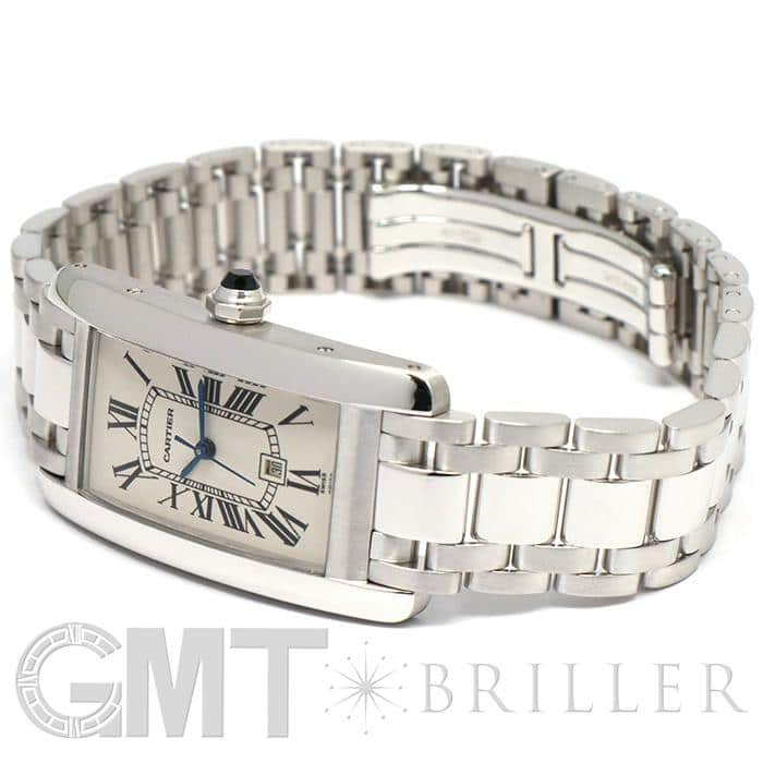 中古)CARTIER カルティエ タンク アメリカンMM W26036L1 ホワイト