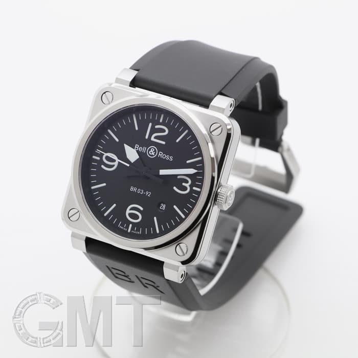 新品)BELL & ROSS ベル&ロス BR 03-92 アヴィエーション BR0392-BLC-ST