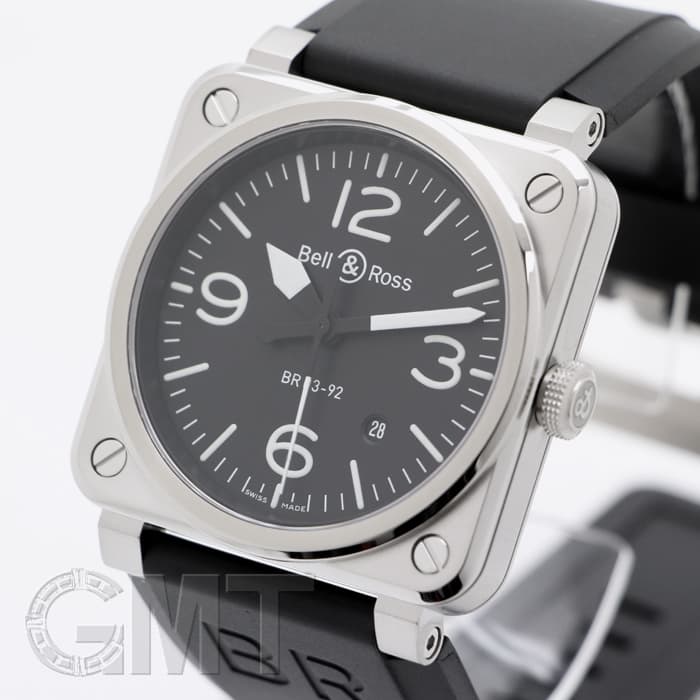 新品)BELL & ROSS ベル&ロス BR 03-92 アヴィエーション BR0392-BLC-ST