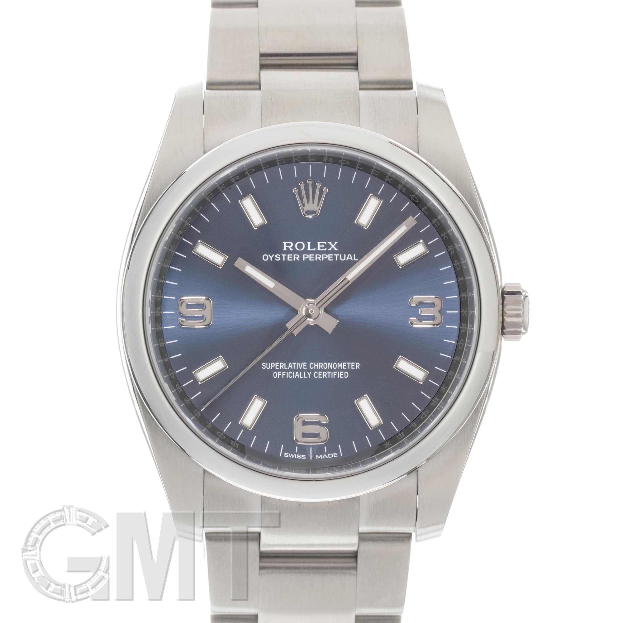 中古)ROLEX ロレックス オイスターパーペチュアル 34mm 114200 ブルー