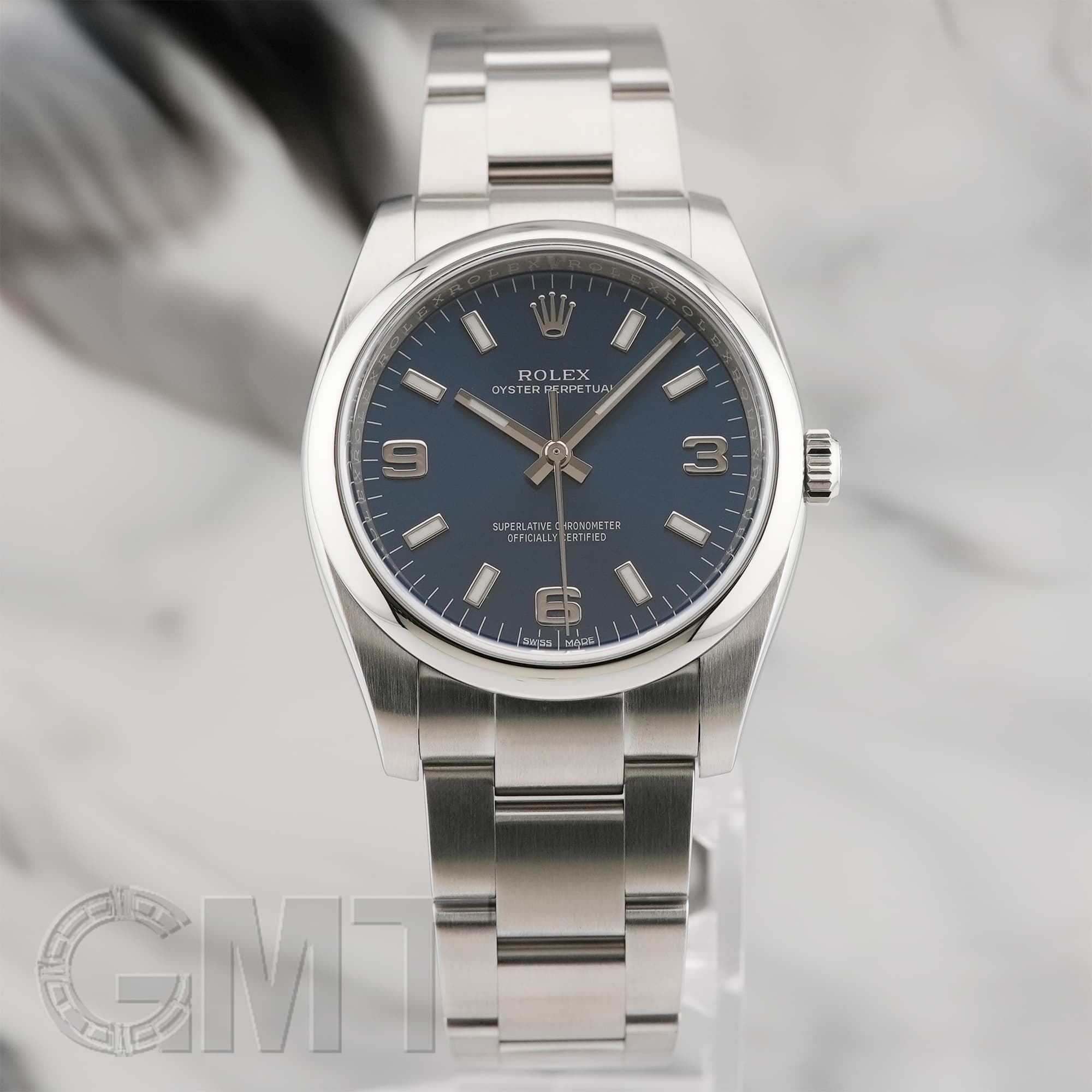 中古)ROLEX ロレックス オイスターパーペチュアル 34mm 114200 ブルー