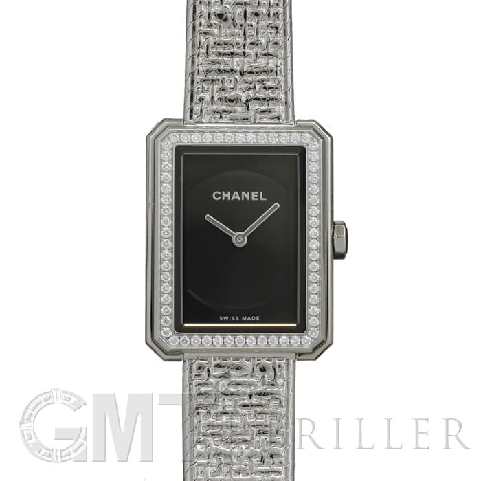 シャネルスポーツ 新品)CHANEL シャネル ボーイフレンド ツイード ベゼルダイヤ H4877