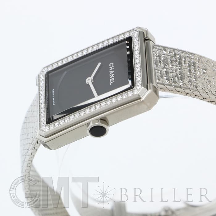 新品)CHANEL シャネル ボーイフレンド ツイード ベゼルダイヤ H4877