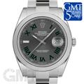 ROLEX ロレックス デイトジャスト 41 126300 グレー/グリーンローマ オイスターブレス