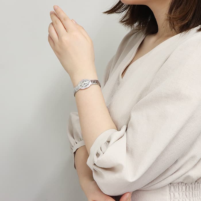 極美品】カルティエ ミニベニュワール ダイヤベゼル【K18WG