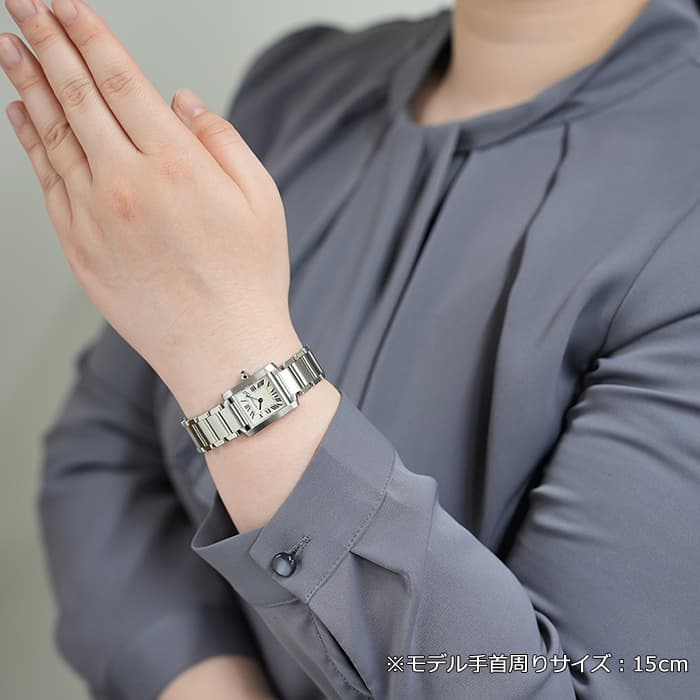 Cartier タンクフランセーズSM & LOEWE スラップ ブレスレット 中古)CARTIER カルティエ タンク フランセーズ SM W51008Q3（商品ID