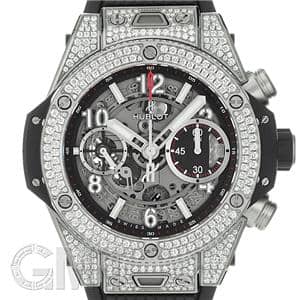 HUBLOT ウブロ ビッグバン ウニコ 42mm チタニウム  パヴェ ラバー 441.NX.1170.RX.1704 メイン