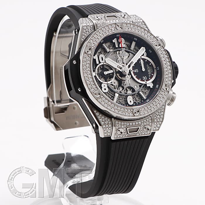 新品)HUBLOT ウブロ ビッグバン ウニコ 42mm チタニウム パヴェ