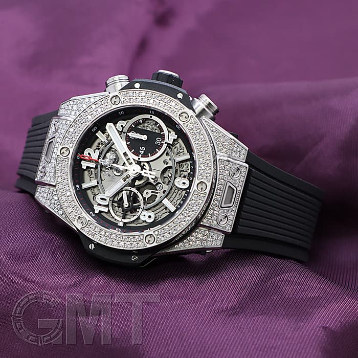 新品)HUBLOT ウブロ ビッグバン ウニコ 42mm チタニウム パヴェ