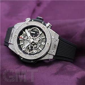 HUBLOT ウブロ ビッグバン ウニコ 42mm チタニウム  パヴェ ラバー 441.NX.1170.RX.1704 メイン
