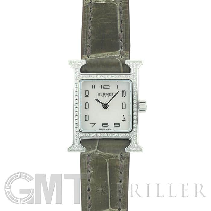 新品)HERMES エルメス Hウォッチ W053019WW00 グレーエレファント